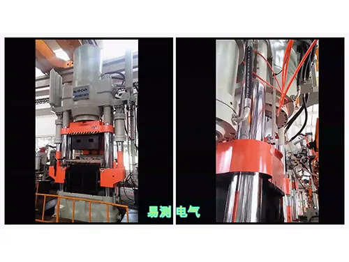伺服液压机应用磁致伸缩位移传感器控制模具开度